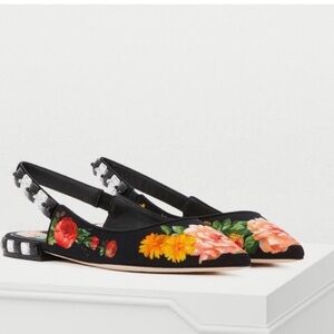 Dolce and Gabanna Floral Flats